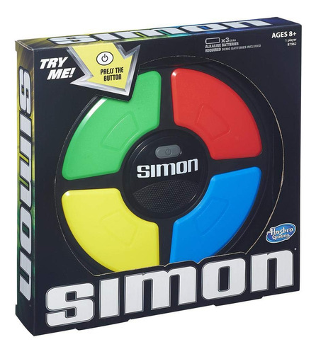 Juego De Memoria Electrónico Simon Hasbro Gaming Con Batería