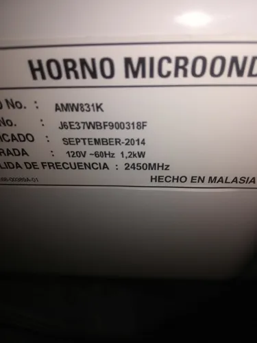 Microondas Samsung T. D. S (Usado)