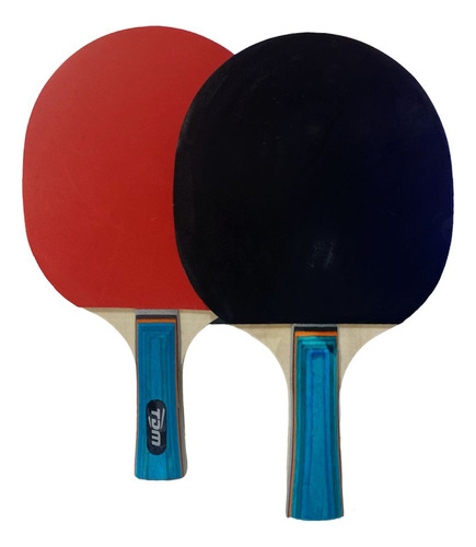 Imagen 3 de 8 de Set Ping Pong 2 Paletas + 3 Pelotas Combo Tenis Mesa Kit Pin