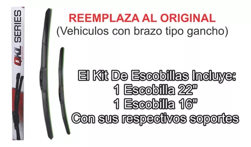 Kit Juego Escobilla Limpiaparabrisas Toyota Hilux & Sw4