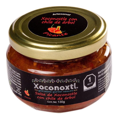 Salsa Xoconostle | Chile De Árbol Gourmet 130g | Xoconoxtl