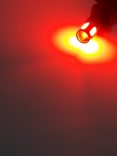 2 Pz Par Foco 9 Led C/ Lupa Pellizco 158 T10 3030 Color Rojo
