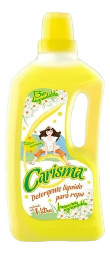 Detergente Líquido Biodegradable Para Ropa Carisma 1 Litro