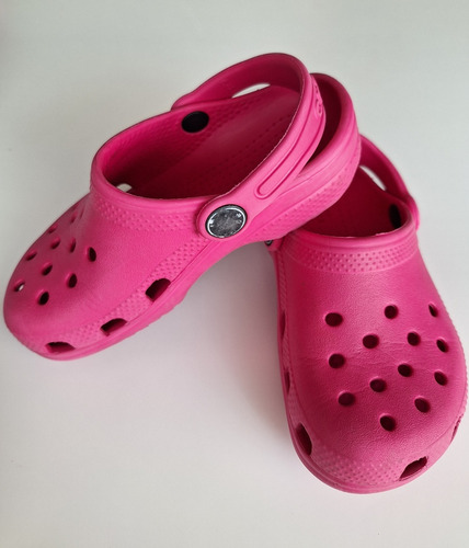 Crocs Classic Originales - Kids Talle C9 Pink / Fucsia (Usado)