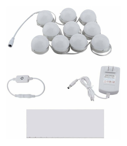 Kit De Bombillos De Espejo Para Maquillaje 10 Led