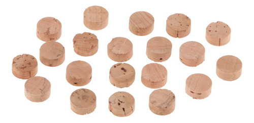 7 Almohadilla De Goma Del Corcho De La Válvula De Madera