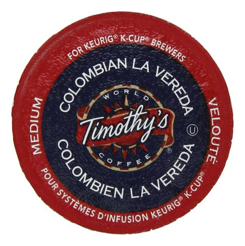 Timothys World Coffee, Colombian La Vereda, Paquete De Porc.