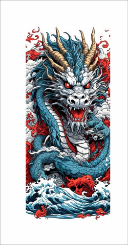 Sticker Forrar Postes Pilar Ventanilla Auto Dragon 001