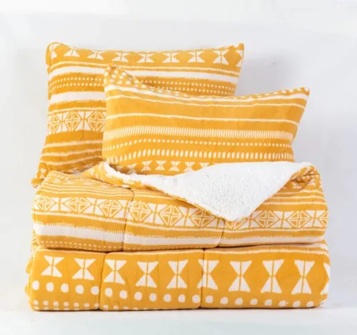 Plumon Coral Print Sherpa 2 Plaza Adis Mashini Estampado