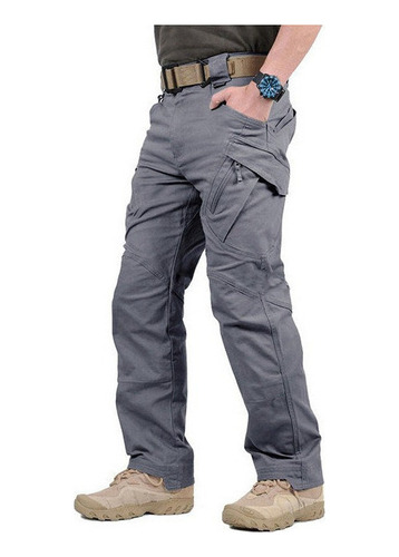 Pantalones Tácticos De Trabajo Para Hombre, Multibolsillos,