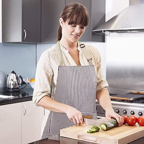 Nlus Paquete De 2 Delantales De Cocina, Babero Ajustable, De
