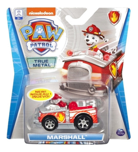 Paw Patrol Auto Metal Con Figura Orig Varios Modelos