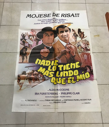 Antiguo Afiche De Cine Original C/aldo Maccione-envio 