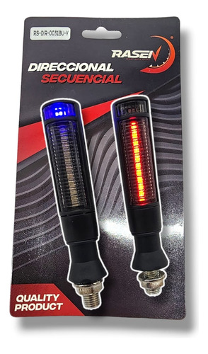 Direccionales Led Secuencial Motocicleta Barril Doble Tono