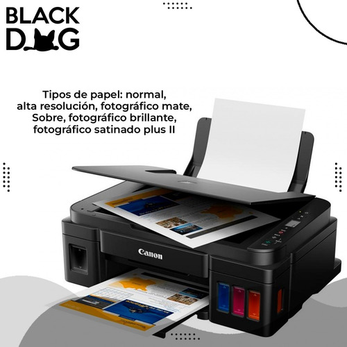 Impresora a color multifunción Canon Pixma G3110 con wifi negra 110V/220V G3110