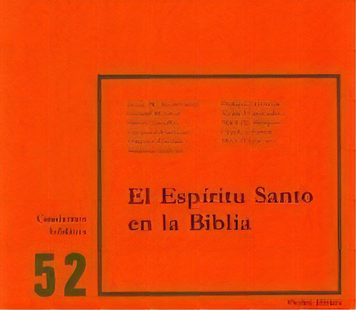 El Espãâritu Santo En La Biblia, De Equipo Cahiers Evangile. Editorial Verbo Divino, Tapa Blanda En Español