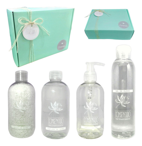 Kit Spa Hombre Día Del Padre Jazmín Sal Espuma Gel Jabón 75b