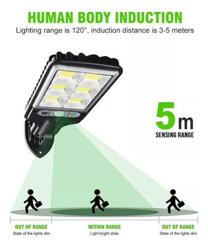 Luz Solar Impermeable Para Exteriores, Luz De Calle Grande,