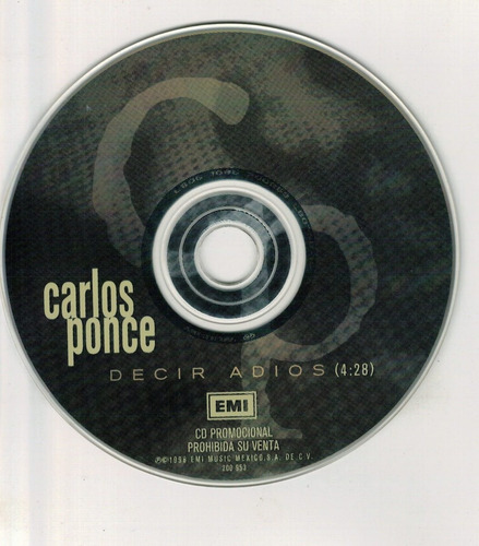 Carlos Ponce 2 Cds La Razon De Mi Ser +5 Remix & Decir Adios (Usado)