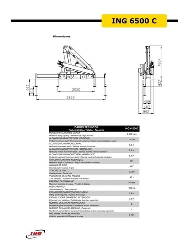 Imagen 3 de 12 de Hidrogrua Ing 6500c