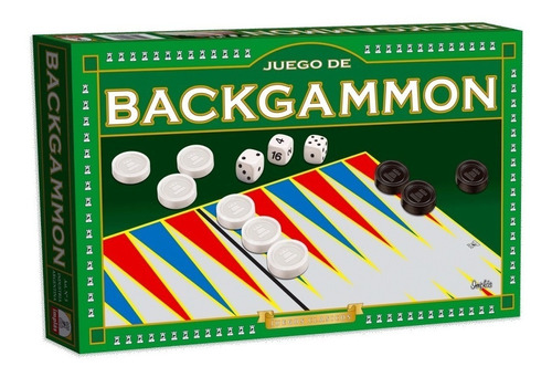 Backgammon Juego De Mesa Clasico Ficha Plástica Implás