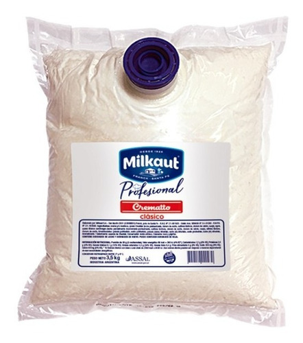 Queso Crema Crematto De Milkaut X 3.5 Kg