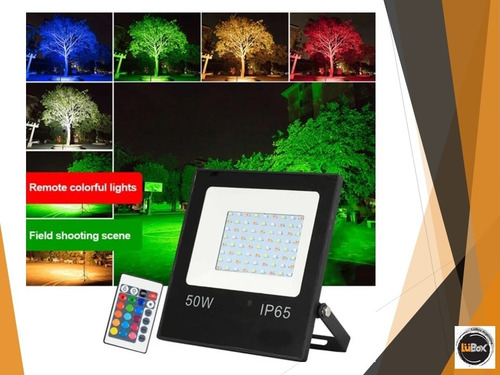 Imagen 4 de 6 de Reflector Led 50w Rgb Ip65 Alta Potencia Exterior Practiled