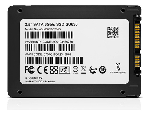 Ssd Adata Su630 480gb 2.5 Sata Iii 520/450 Mb/s Asu630ss-480 Negro