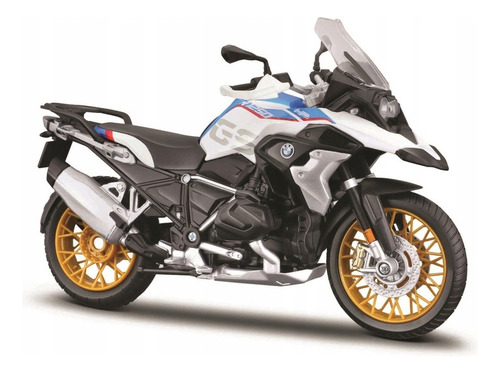 Bmw R1250 Gs Motocicleta A Escala 1/12 Maisto Color Blanco Blanco/negro
