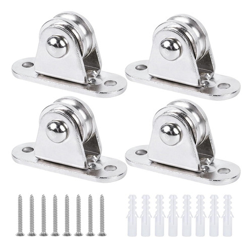 Polea Dúplex De Acero Inoxidable De 1 Pulgada Roller Fri