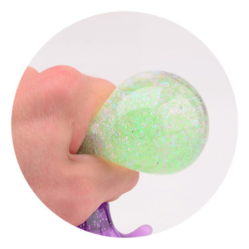 Squishy Calamar Con Glitter