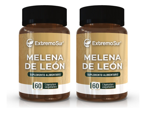 Pack Melena De Leon 500mg 2 Frascos X 60 Caps