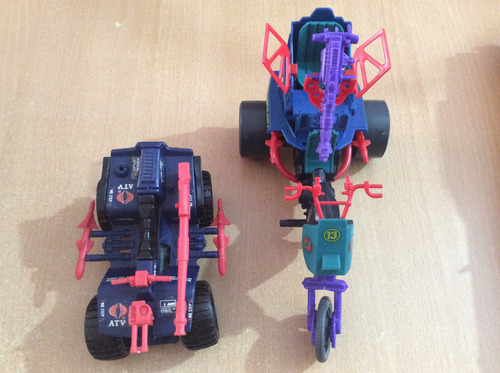 Gi Joe Cobra Set 2 Vehículos Cuatrimoto Atv Y Moto (usado) (Usado)