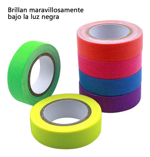Y Tela Fluorescente Cinta De Neón Decoración De La 6pcsmucha
