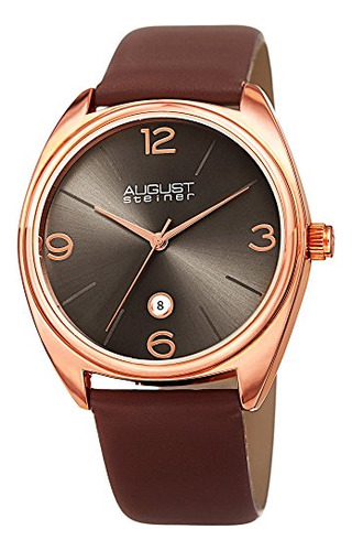 Agosto Steiner Simple Men Watch - Borrar Sunray La Ventana D