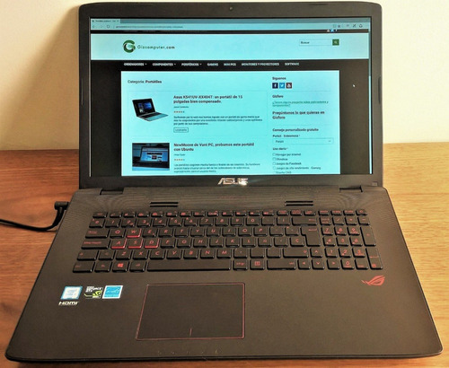Notebook Gamer Asus 17 Pulgadas Core I7 + 16gb Ram