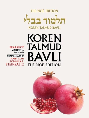 Libro Koren Talmud Bavli Volume 1a-hebreo, Inglés