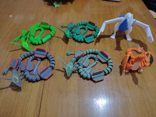 Rayquaza - Articulado - 57cm De Largo - Impreso 3d - Bako3d Rayquaza Shiny