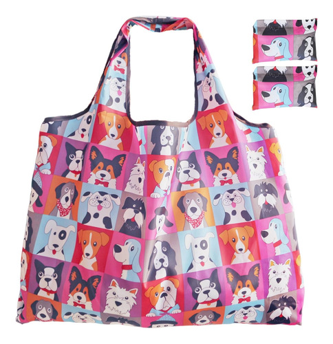 Bolsas Plegables Reutilizables Para Granel Con Asas Largas