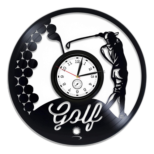 Kovides Golf Reloj De Vinilo Reloj De Pared De Golf Reloj De