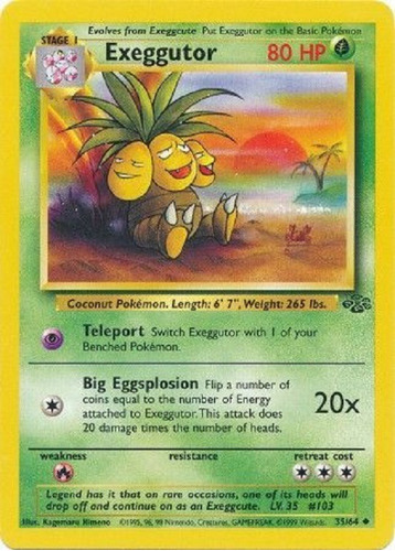 Exeggutor 35/64 Poco Comun Pokemon Tcg