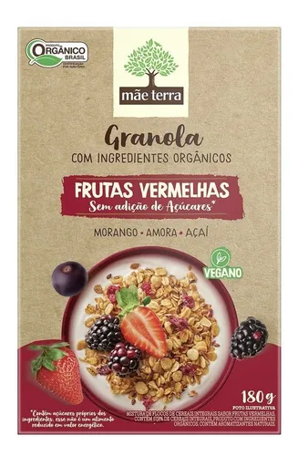 Granola Frutas Vermelhas Orgânica Mãe Terra 180g