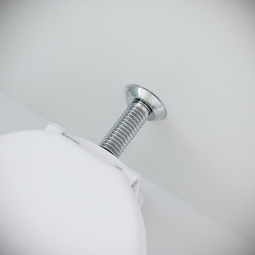 Tubo Ligação Ajustável Blukit Cromado Flexível 260mm P/ Vaso Cor Prateado