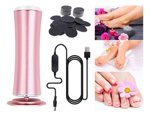 Removedor De Callos De Pie Eléctrico Amoladora De Rosado