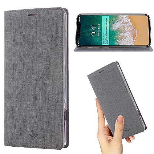 Funda Para iPhone X X, Funda De Cuero De La Pu Funda Thin Sl