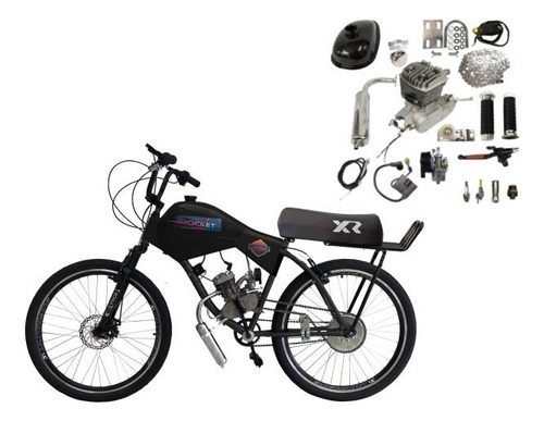 Bicicleta Motorizada Caren Fr/disk Bancoxr *kit+bike Desmont Cor Preto Cadillac