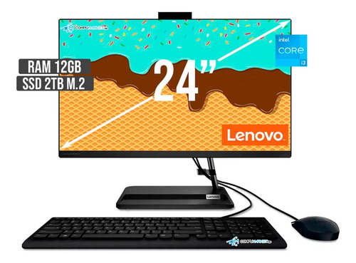 Todo En Uno Lenovo Aio Intel Core I3 1215u Ssd 2tb+ Ram 12gb