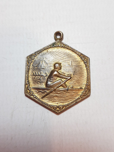 Antigua Medalla Remo Sin Grabar Década De 1940 Ro 979