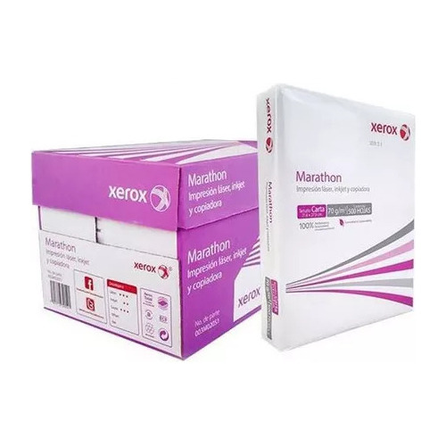 Caja De Pepel  Bond Xerox Marathon 2500 Hojas 99%  Blancura