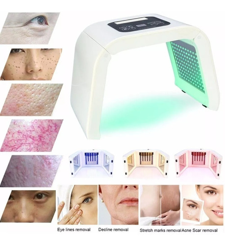 Imagen 2 de 9 de Cabina Led Fototerapia 7 Colores Terapia Facial Y Corporal